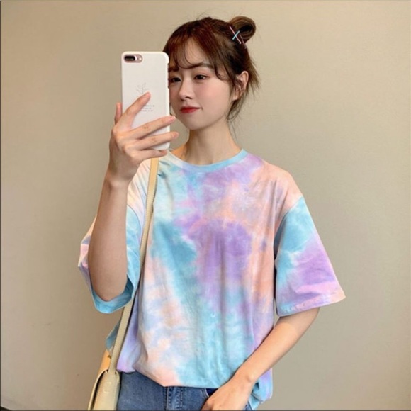 LAST ONE‼️ Tie Dye loose fit Short Sleeve Top - Picture 5 of 5